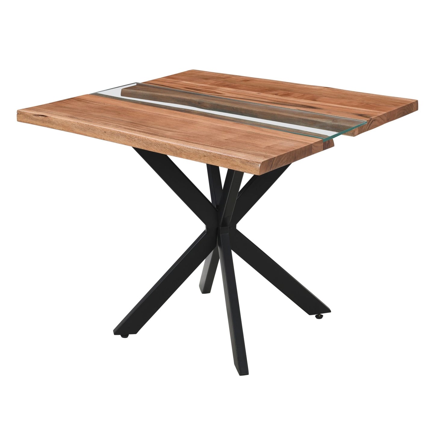 Live Edge Square River Dining Table