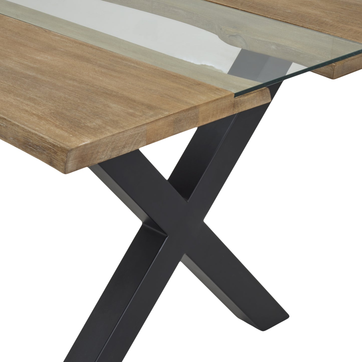 Live Edge Large Light Acacia River Dining Table