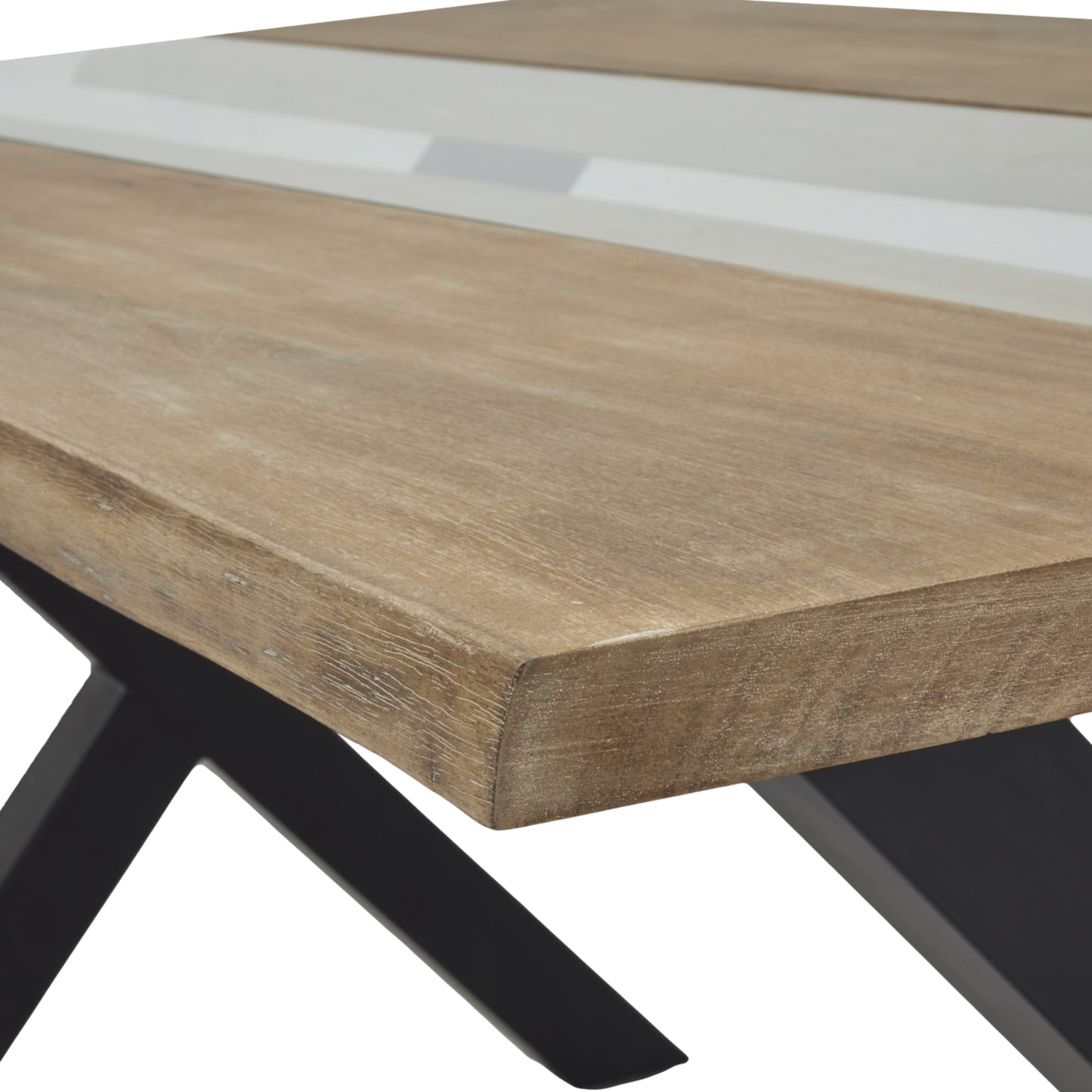 Live Edge Large Light Acacia River Dining Table