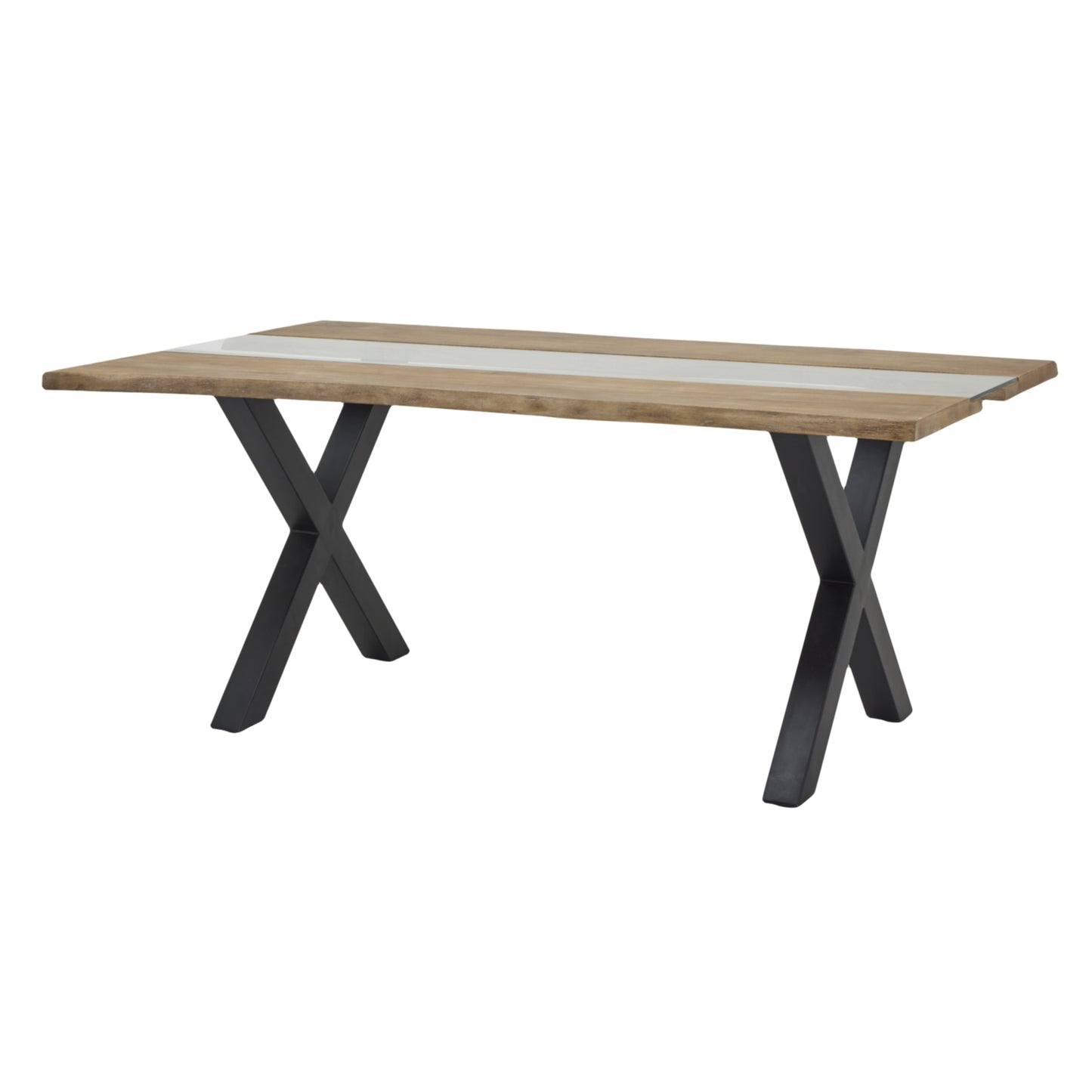 Live Edge Large Light Acacia River Dining Table