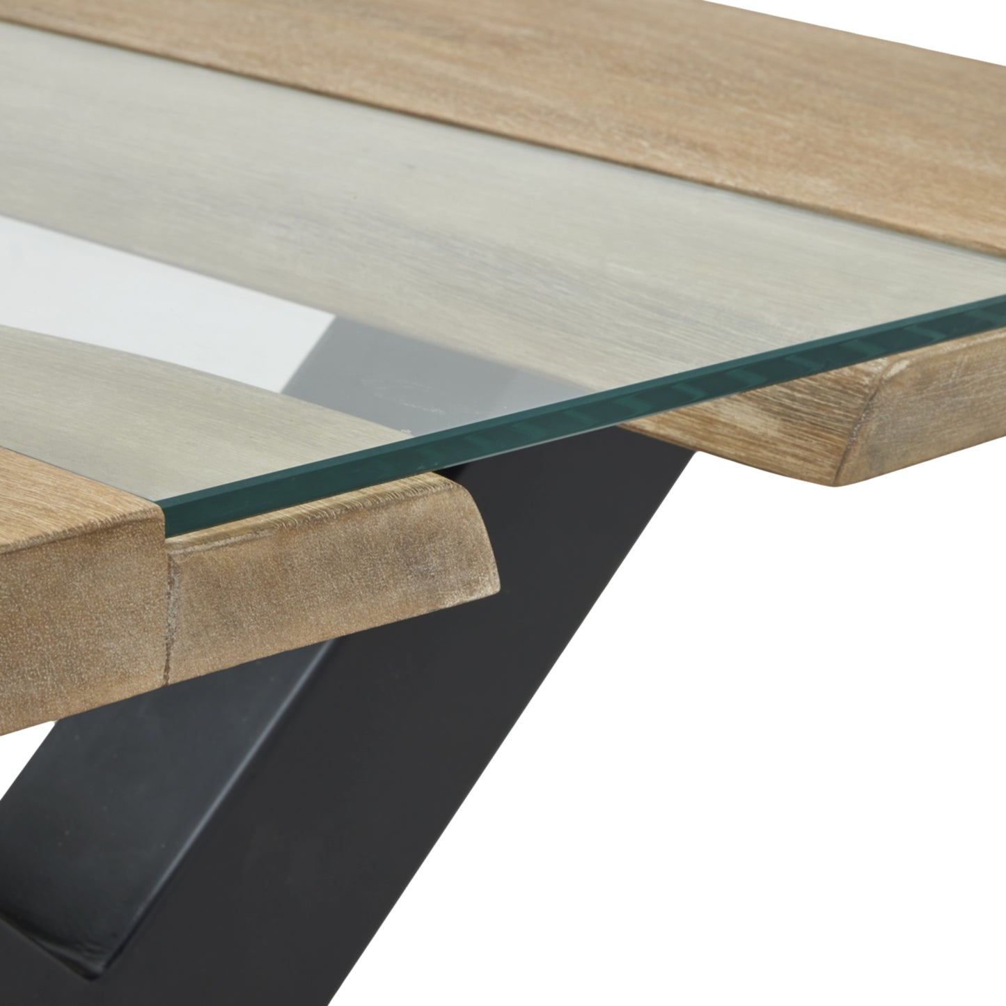 Live Edge Light Acacia River Coffee Table