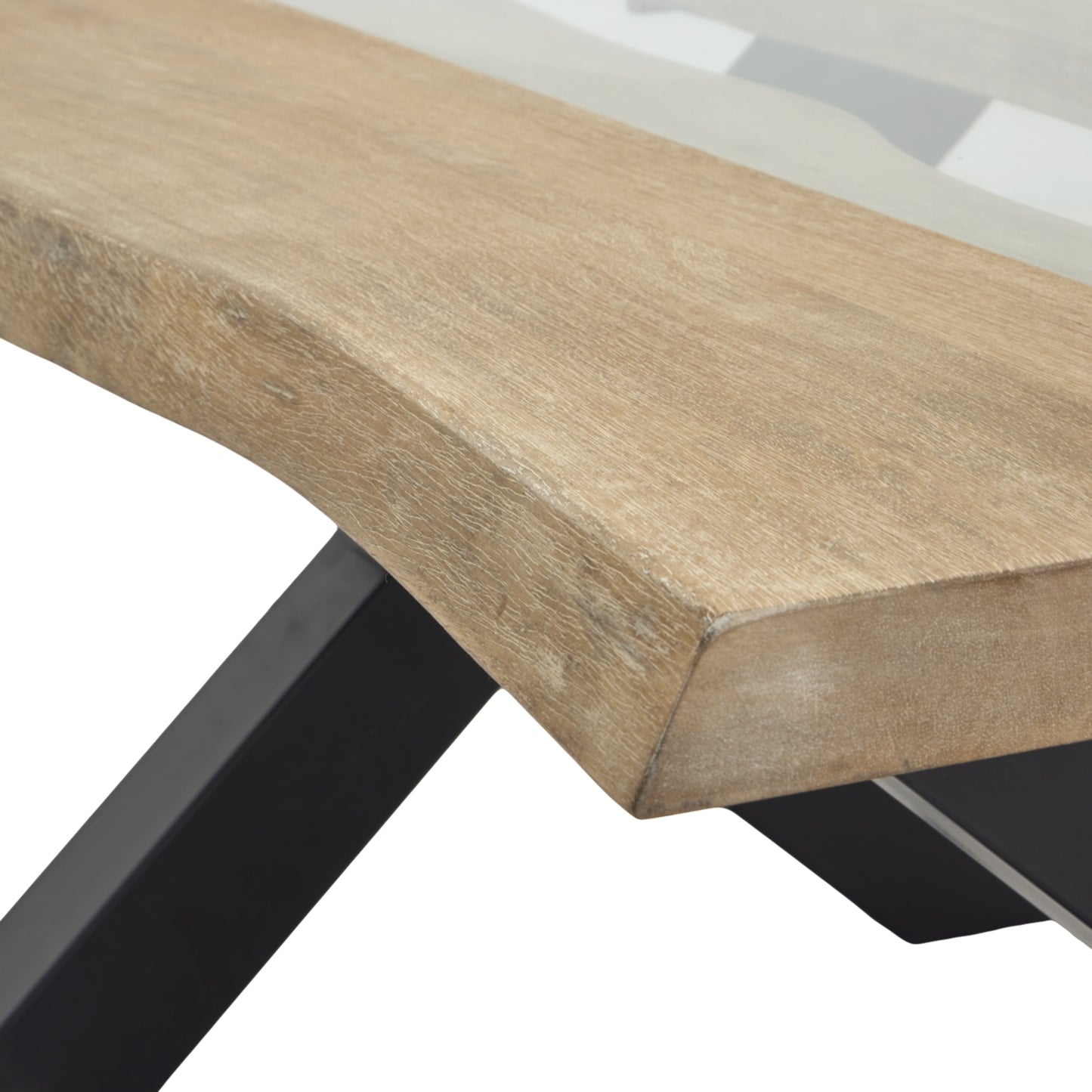 Live Edge Light Acacia River Coffee Table