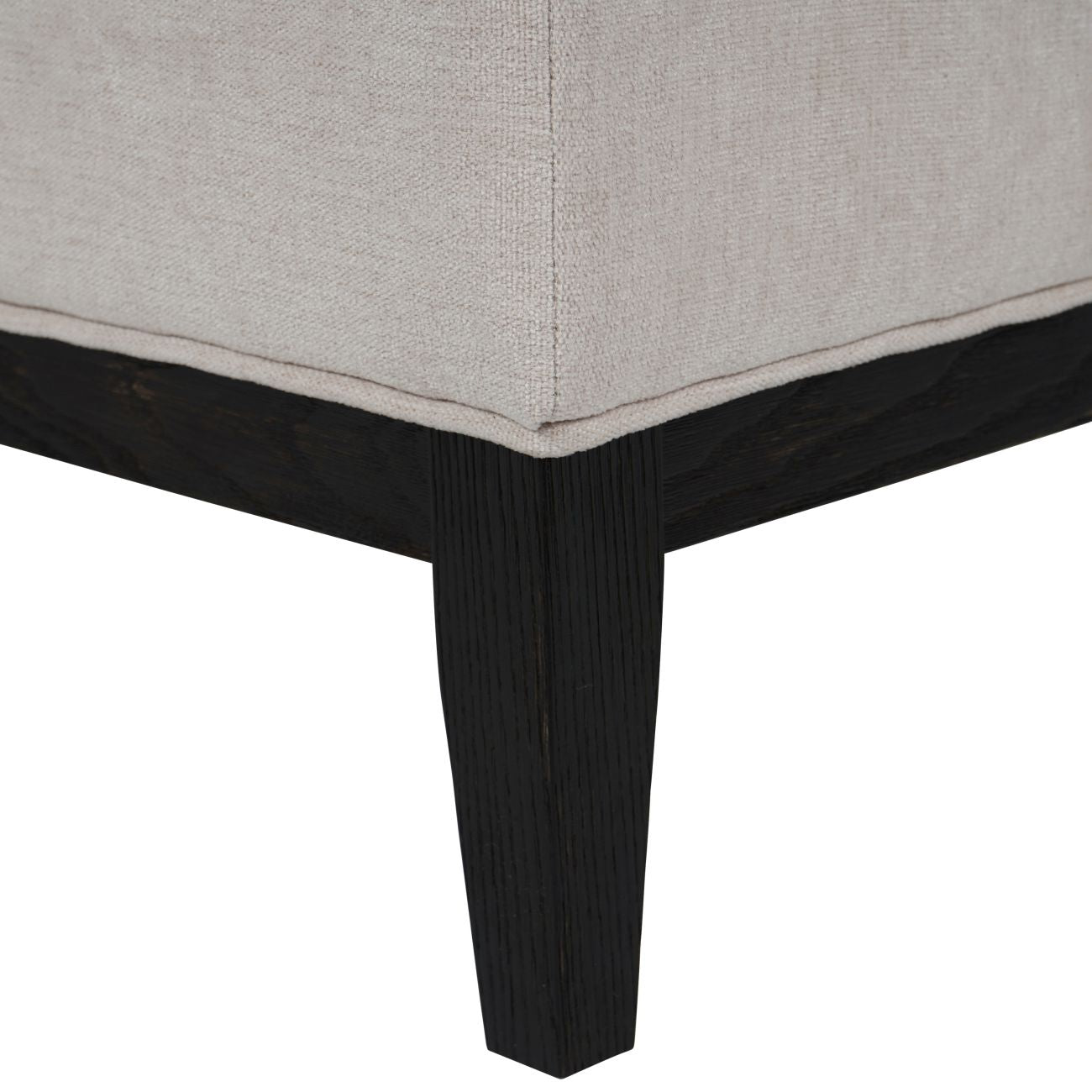 Theodore Buttoned Stool Ivory