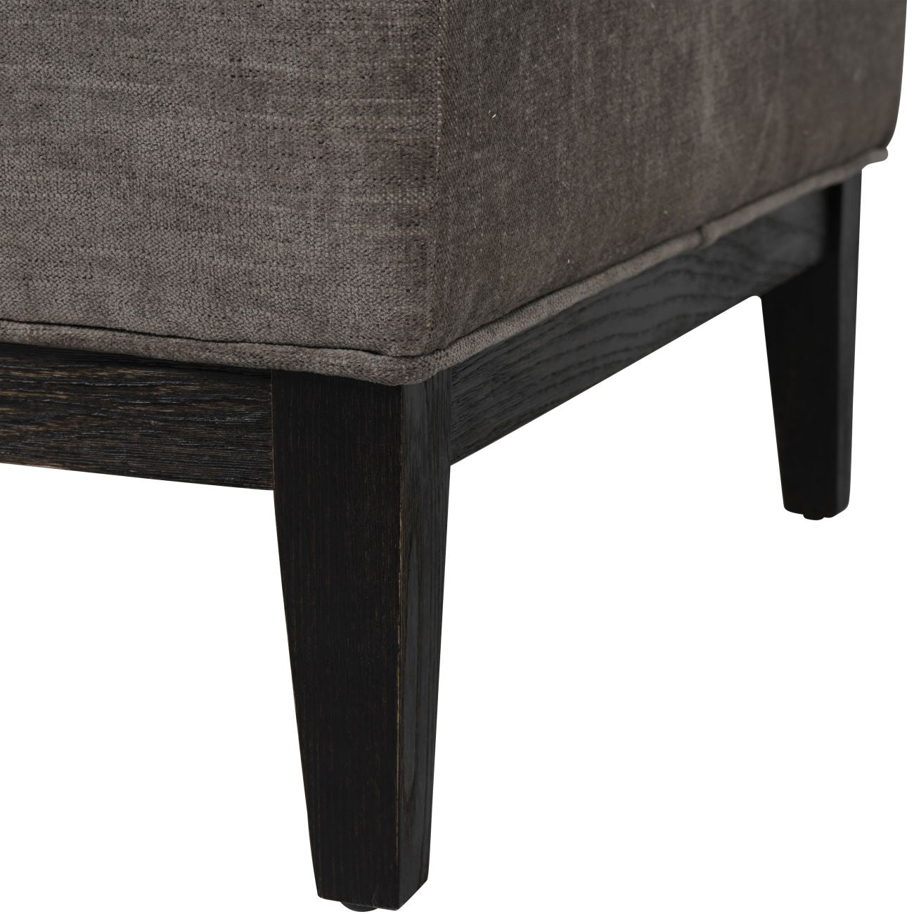 Theodore Buttoned Stool Warm Grey
