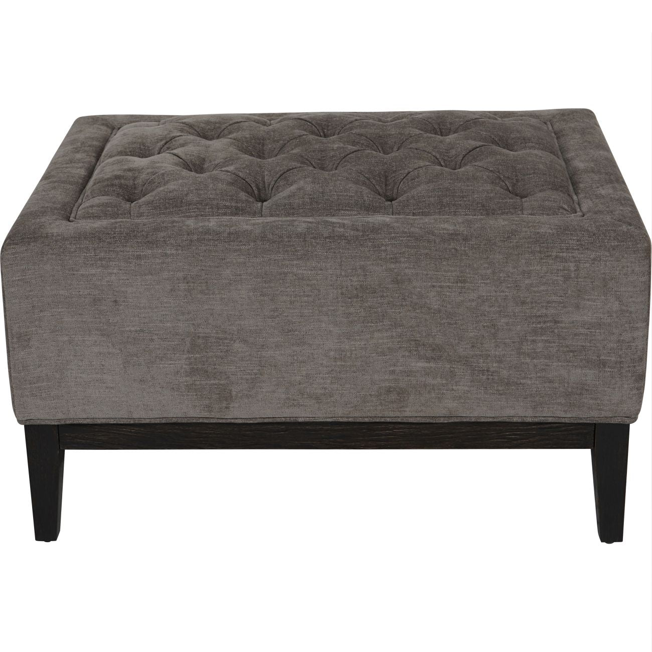 Theodore Buttoned Stool Warm Grey