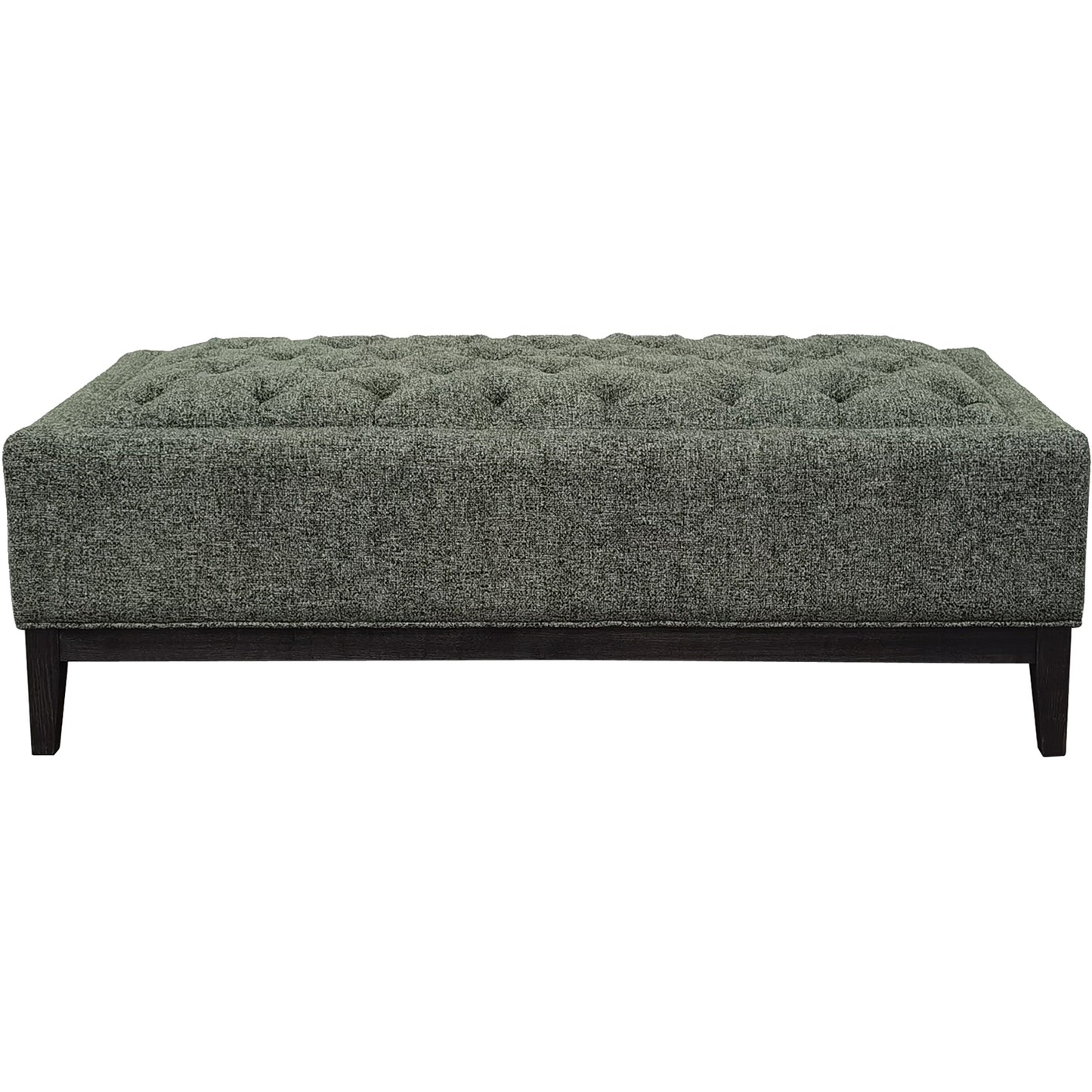 Theodore Buttoned XL Ottoman Forest Green