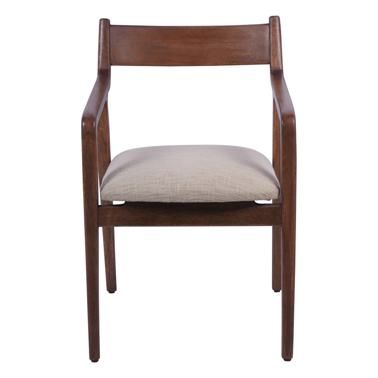 Monterey Wooden Upholstered Dining Chair Beige (x2)