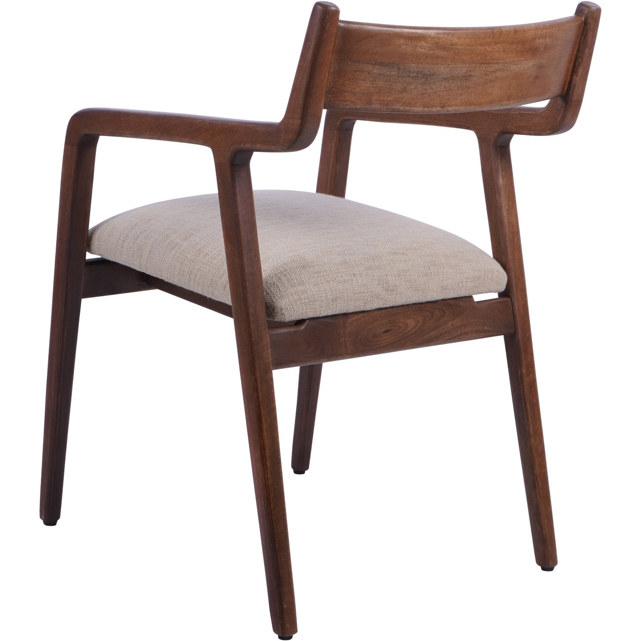 Monterey Wooden Upholstered Dining Chair Beige (x2)