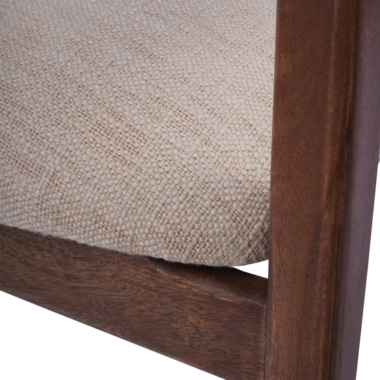 Monterey Wooden Upholstered Dining Chair Beige (x2)