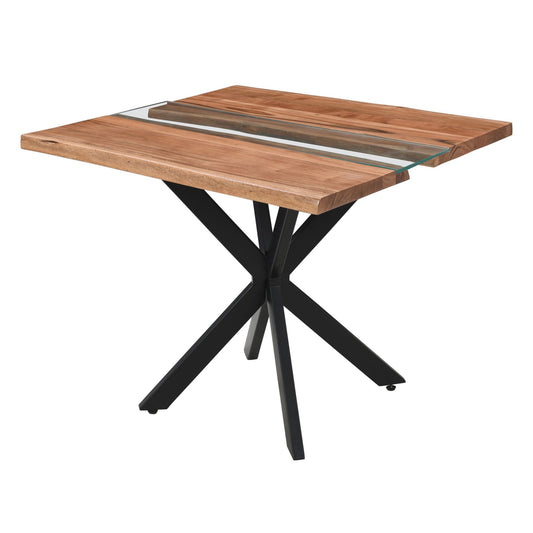 Live Edge Square River Dining Table