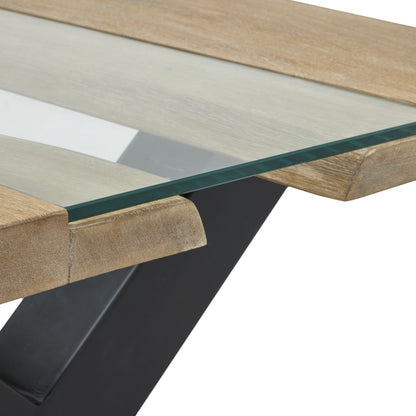 Live Edge Light Acacia River Coffee Table