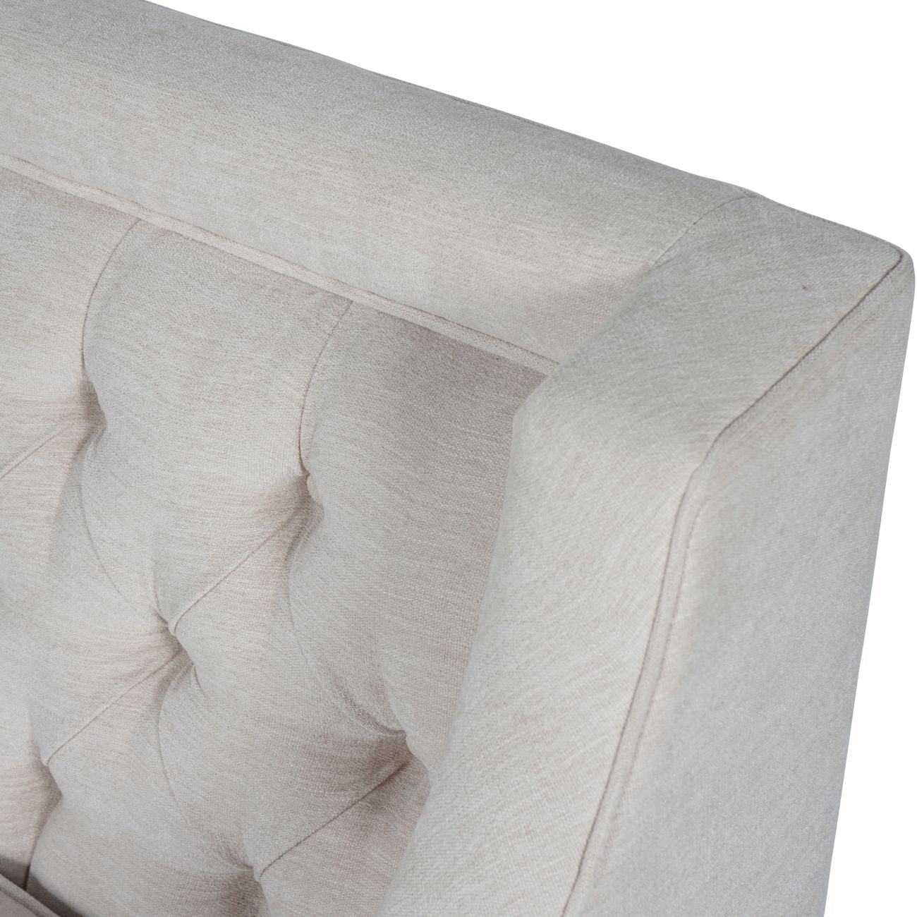 Theodore Buttoned Armchair Ivory