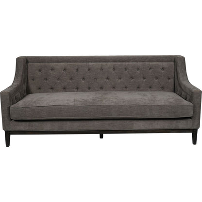 Theodore Buttoned Sofa Warm Grey