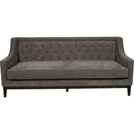 Theodore Buttoned Sofa Warm Grey