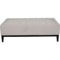 Theodore Buttoned XL Ottoman Ivory