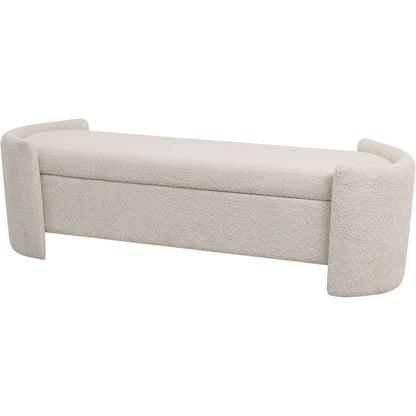 Waverley Upholstered Storage Bench Cream