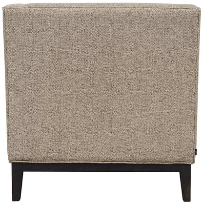 Theodore Buttoned Armchair Dark Taupe