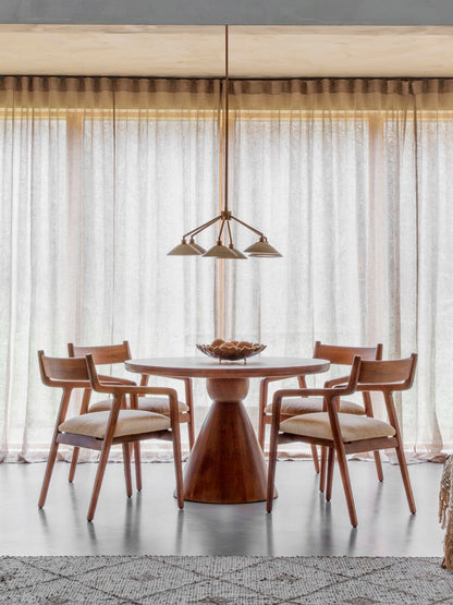 Monterey Round Wooden Dining Table