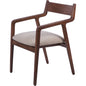 Monterey Wooden Upholstered Dining Chair Beige (x2)