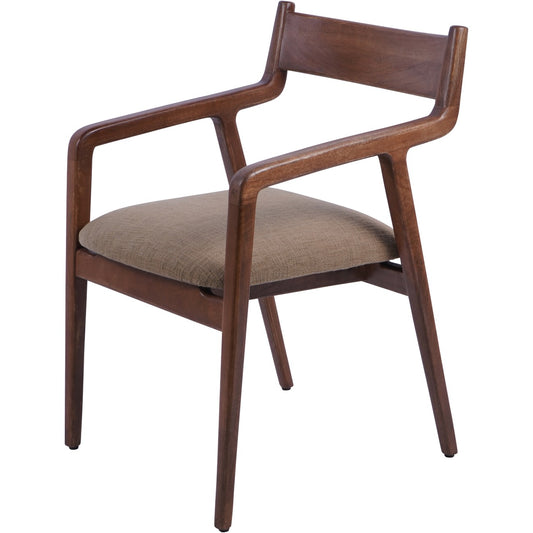 Monterey Wooden Upholstered Dining Chair Cappuccino (x2)