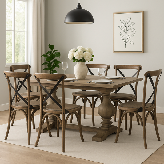 Cross Back Dining Chair